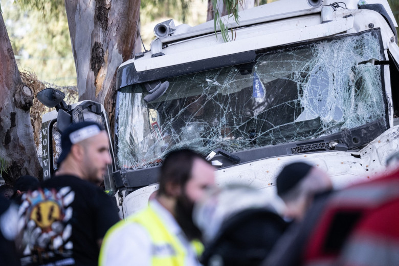 37 injured, 6 seriously, after truck crashes in central Israel - Police say truck slams into bus station near Tel Aviv