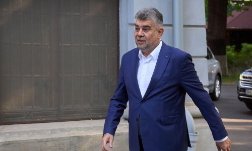 Bucharest, Romania. 26th Aug, 2024: Marcel Ciolacu, president of Social Democratic Party (PSD) and Romanian prime minister, arrives at the meeting of the PSD National Political Bureau, at the party's headquarters in Bucharest. Credit: Lucian Alecu/Alamy L