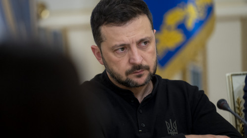 Rencontre du président Volodymyr Zelensky avec des représentants de la société civile ukrainienne au palais Mariinsky à Kiev