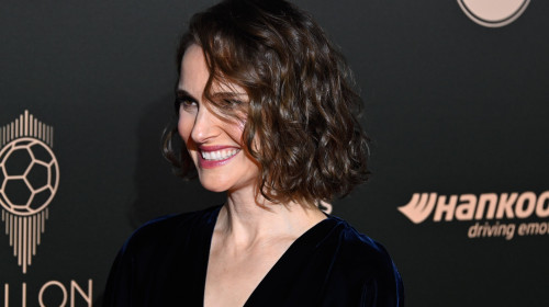 Natalie Portman attends the Ballon d Or Ceremony at Theatre du Chatelet on October 28, 2024 in Paris, France ( Photo by