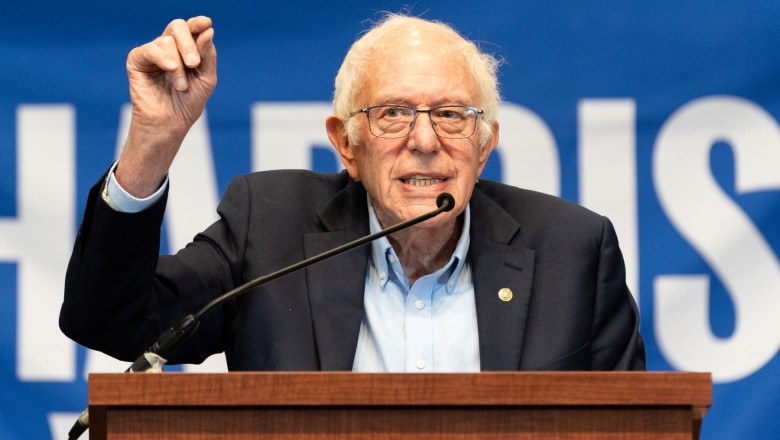 Central PA Labor Rally For Harris-Walz With Senator Bernie Sanders, Harrisburg, United States - 27 Oct 2024