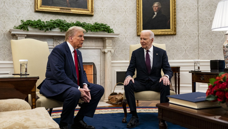 Joe Biden And Donald Trump Meet At The White House - 13 Nov 2024