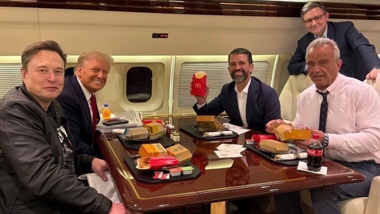 După ce au promis să „facă America sănătoasă”, Trump şi Kennedy Jr s-au înfruptat cu burgeri şi cartofi prăjiţi/ Foto: Instagram