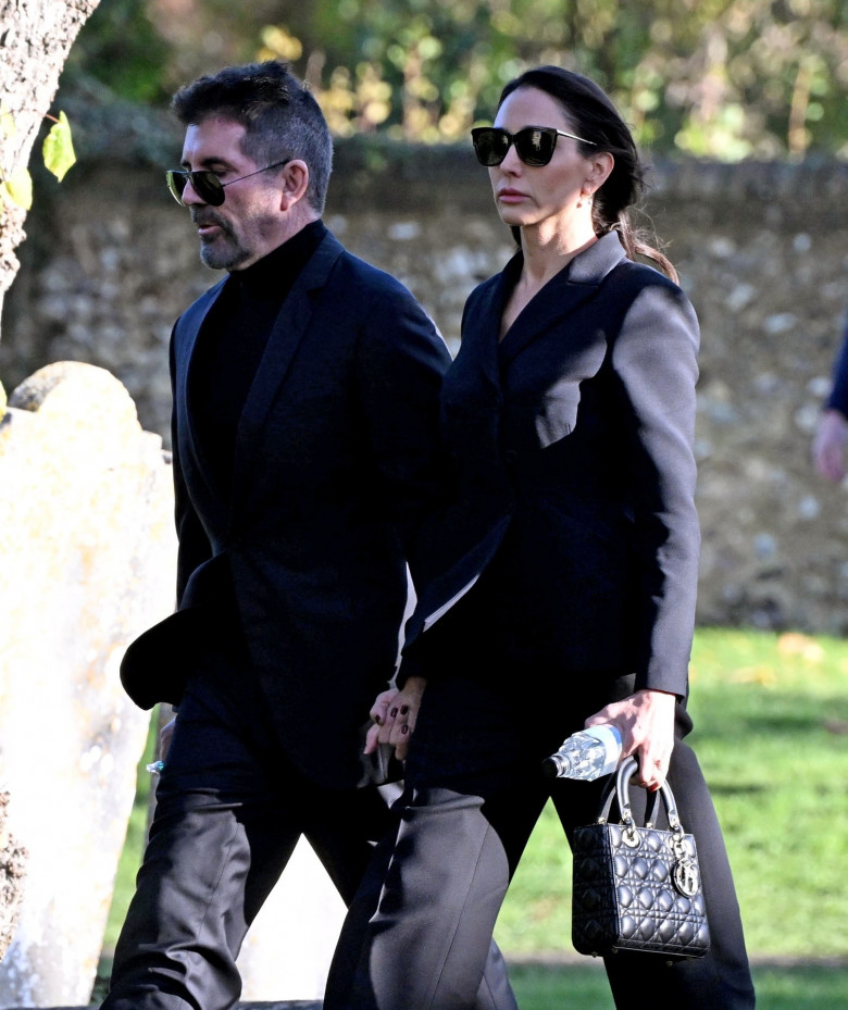 X Factor Mogul Simon Cowell and wife Lauren attend the Funeral of the Former One Direction star Liam Payne at St Mary’s Church in Amersham, Buckinghamshire.