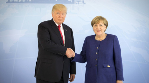 Angela Merkel și Donald Trump/ Profimedia