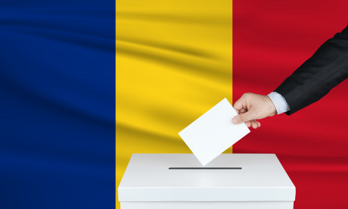 Election,In,Romania.,The,Hand,Of,Man,Putting,His,Vote