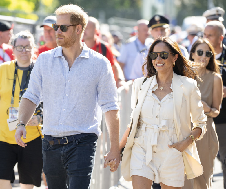 Prince Harry And Meghan Markle Arrive To Watch Cycling At The Invictus Games