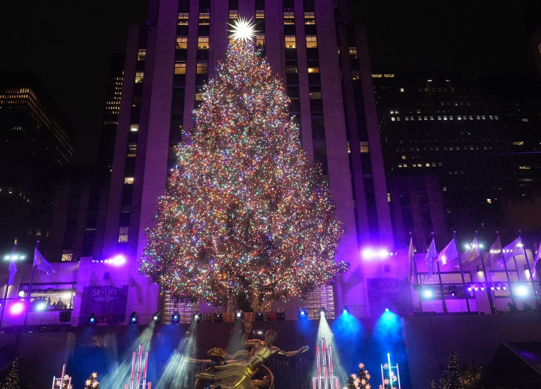 Rockefeller Center Christmas tree lighting held in NYC