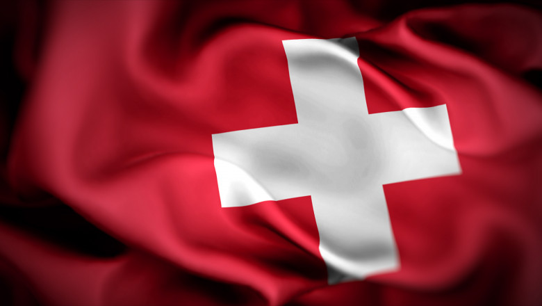 3d,Illustration,Flag,Of,Switzerland.,Close,Up,Waving,Flag,Of