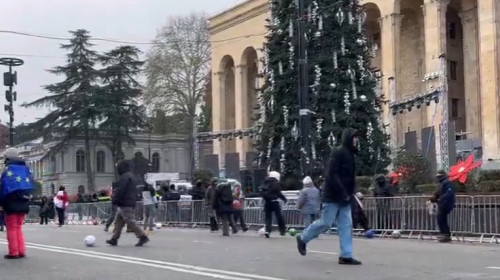 Protestatari in Georgia