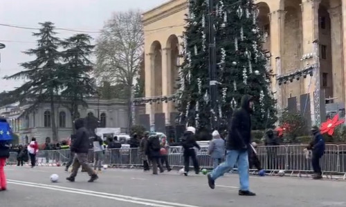 Protestatari in Georgia