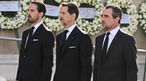 Funeral for former King Constantine II of Greece, Metropolitan Cathedral, Athens, Greece - 16 Jan 2023