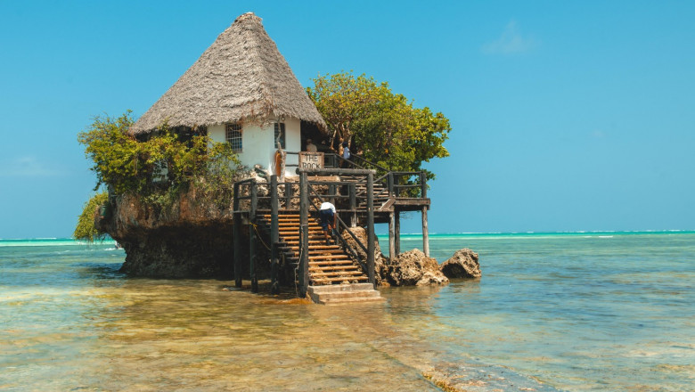 The Rock Restaurant on Zanzibar's Paje Beach