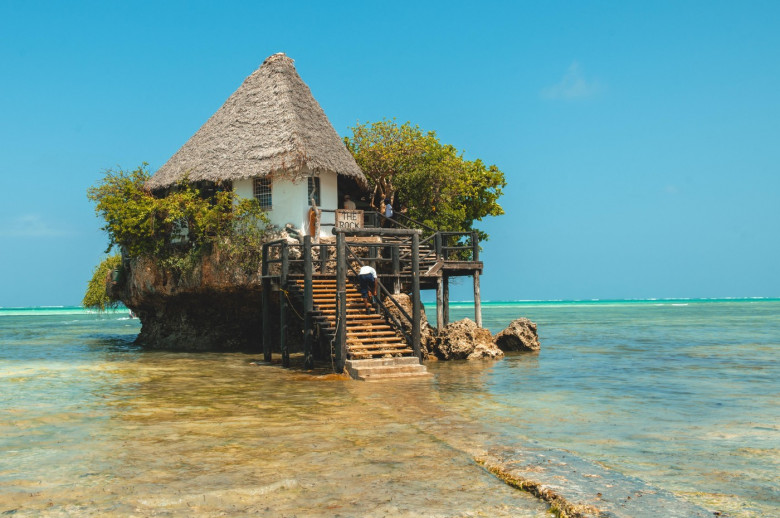 The Rock Restaurant on Zanzibar's Paje Beach