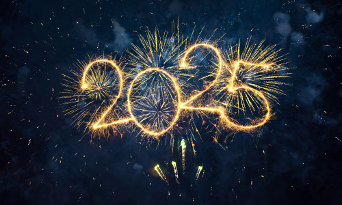 Happy,New,Year,2025.,Beautiful,Creative,Holiday,Web,Banner,Or