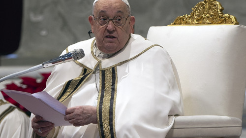 Pope Francis presides over the Epiphany mass in St.Peter's Basilica, at the Vatican