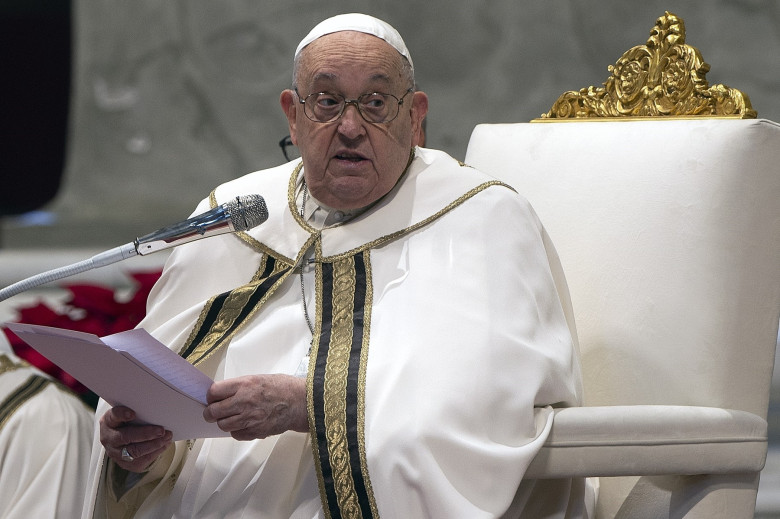 Pope Francis presides over the Epiphany mass in St.Peter's Basilica, at the Vatican