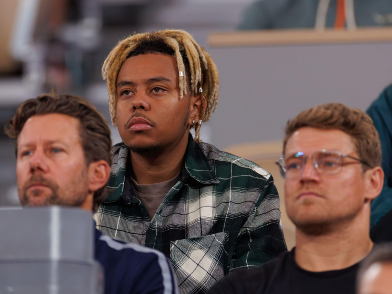 Roland Garros, 29 May 2024: The partner of Naomi Osaka (JPN), Cordae during the 2024 French Open. corleve/Mark Peterson