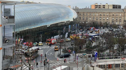 Două tramvaie s-au ciocnit la Strasbourg/ Foto: X