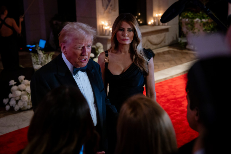 President-Elect Donald Trump Delivers Remarks On New Years Eve At Mar-A-Lago Club