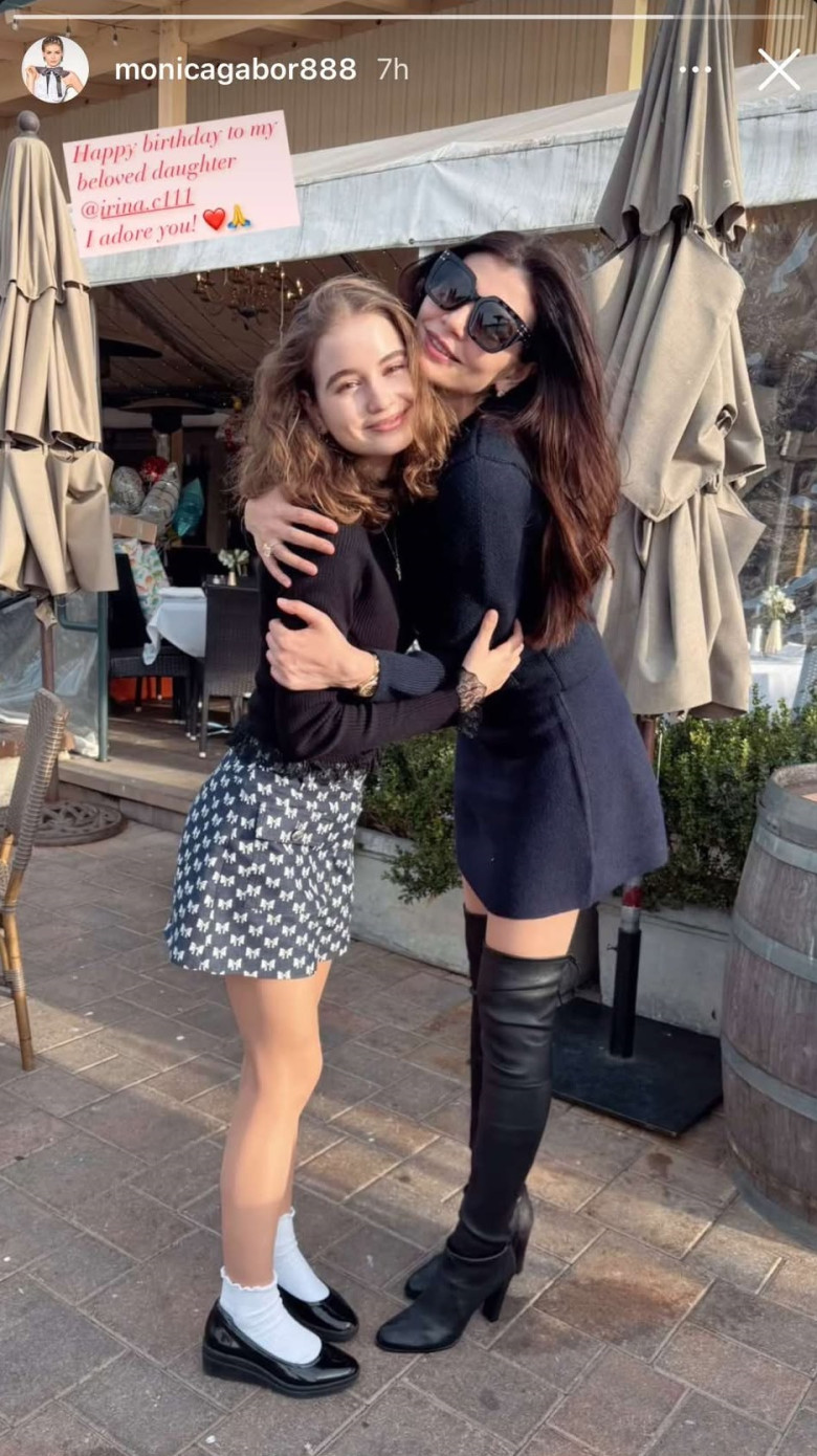 Monica Gabor, alături de fiica ei, Irina
