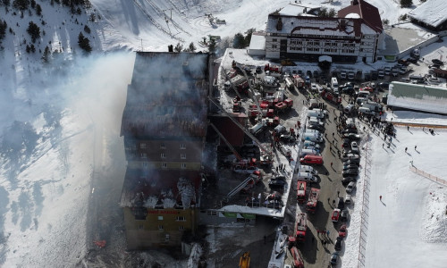 Ski resort hotel fire in northern Turkiye