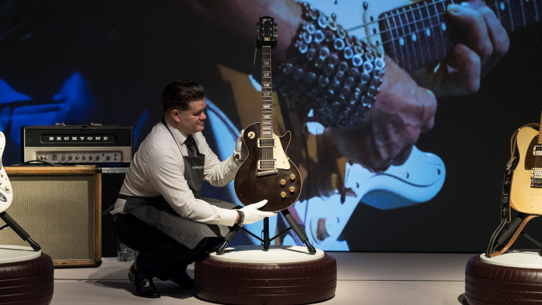 Jeff Beck's Guitar Collection at Christie's in London