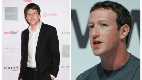 Jesse Eisenberg și Zuckerberg