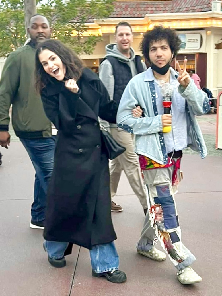 EXCLUSIVE: Selena Gomez and Benny Blanco skip the critics choice award for a quick Disney trip