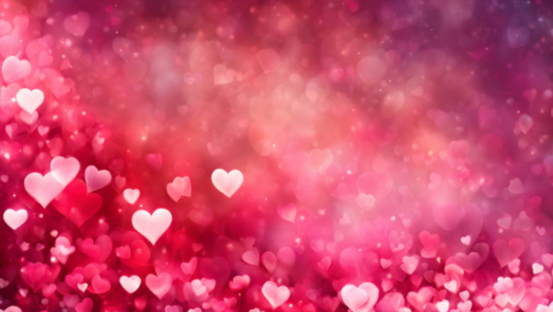 Valentine's,Day,Charm:,Background,Adorned,With,Heart,Shapes