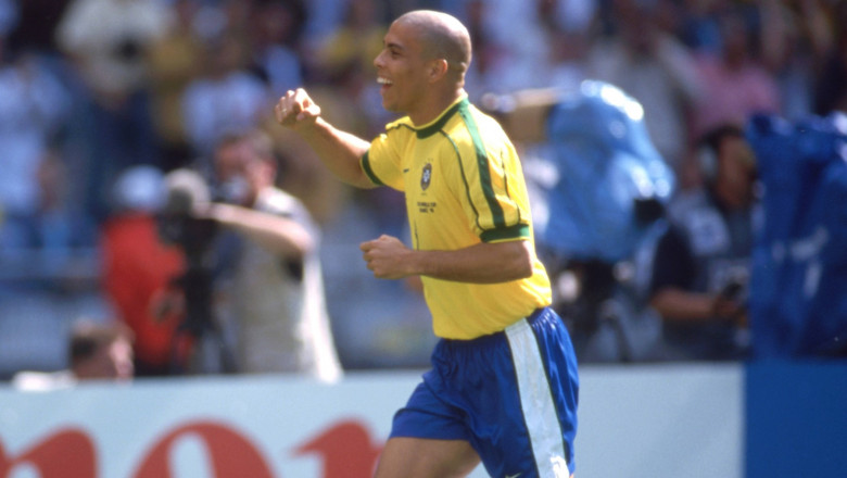 RONALDO LUIS NAZARIO DE LIMA, Brasile, World Cup, France 1998, Brazil vs Scotland 2-1, 10-06-1998, Esultanza, Celebratio