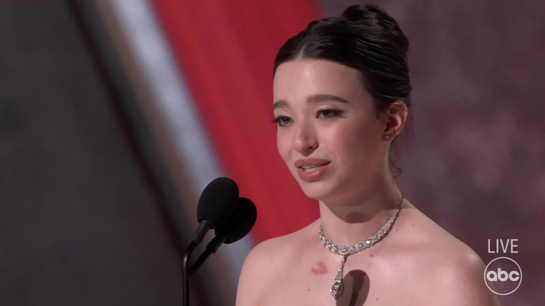 Mikey Madison wins Best Actress Oscar and shouts out sex worker community: “I will continue to support and be an ally.”