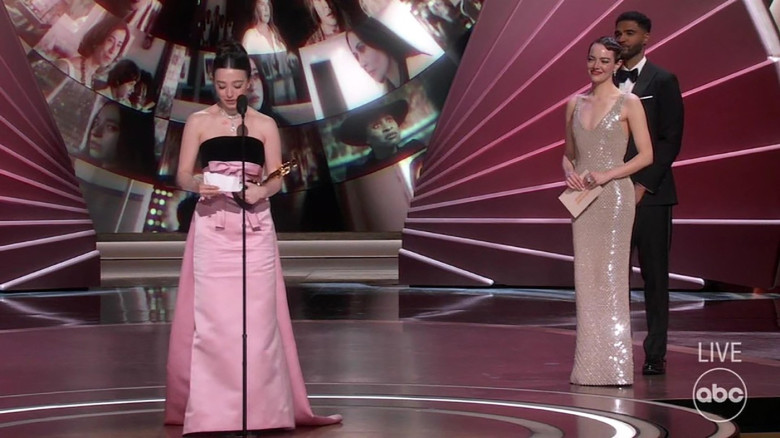 Mikey Madison wins Best Actress Oscar and shouts out sex worker community: “I will continue to support and be an ally.”