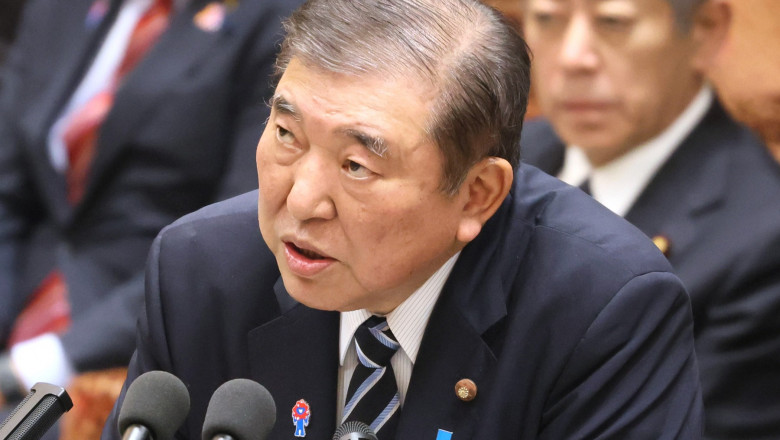 Japanese Prime Minister Shigeru Ishiba attends Lower House's budget committee session