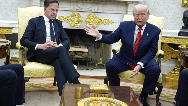 Donald Trump Meets With Mark Rutte - Washington, United States - 13 Mar 2025