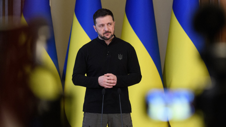 News Conference Of Volodymyr Zelenskyy - Kyiv