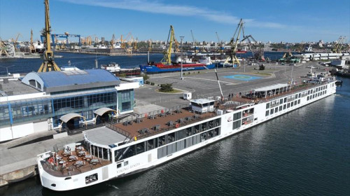 Sezonul de croaziere în Portul Constanţa a fost deschis de nava fluvială Viking Rinda/ FOTO: Facebook