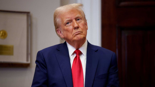 U.s.,President,Donald,Trump,Appears,At,A,News,Conference,In
