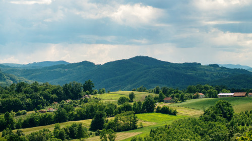 Cloudy,Landscape,In,Rural,West,Serbia