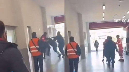 Scandal între două echipaje de ambulanță din Napoli/ Foto: Captură video Tiktok