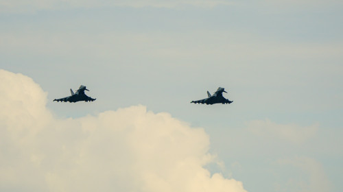 Liepaja,,Latvia-,June,16,,2024:,Two,Full,Armed,Eurofighter,Typhon