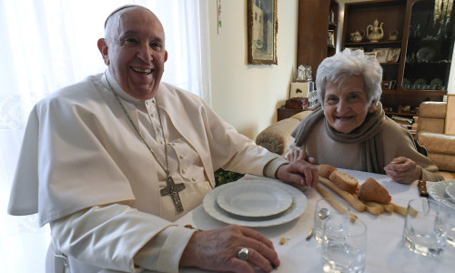 Papa Francisc și verișoara lui, Carla Rabezzana