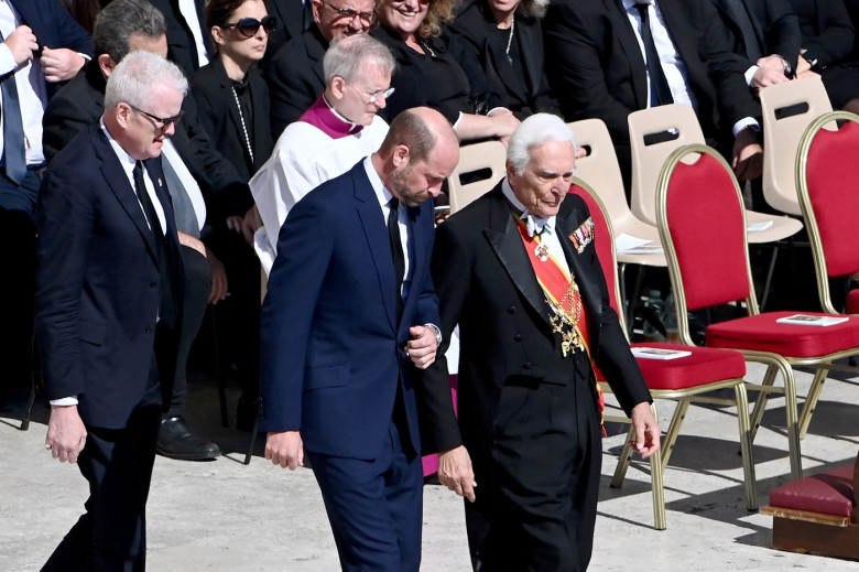 Printul William la funeraliile Papei Francisc / Profimedia Images