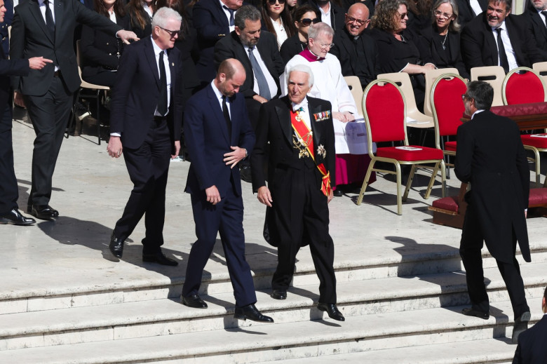 Printul William la funeraliile Papei Francisc / Profimedia Images