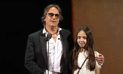 Claudiu Bleonț si fiica lui Eva/ Foto: Facebook