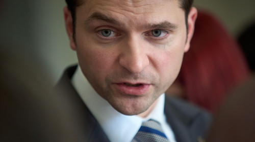 Bucharest, Romania. 17th July, 2024: Sebastian Burduja, the Romanian Minister of Energy speaks to the press after the meeting with all energy producers in Romania. Credit: Lucian Alecu/Alamy Live News