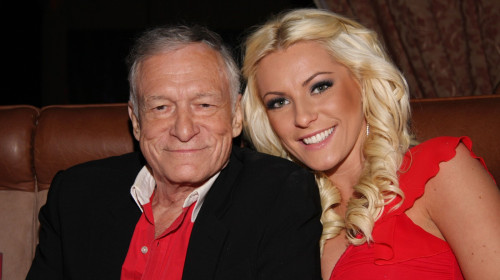 Hugh Hefner and Crystal Harris The launch of Lengths for Love charity at The Highlands Hollywood, California - 14.02.09 Rachel