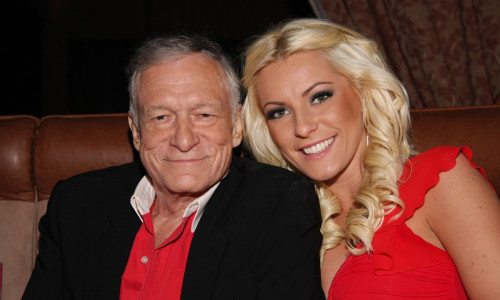 Hugh Hefner and Crystal Harris The launch of Lengths for Love charity at The Highlands Hollywood, California - 14.02.09 Rachel