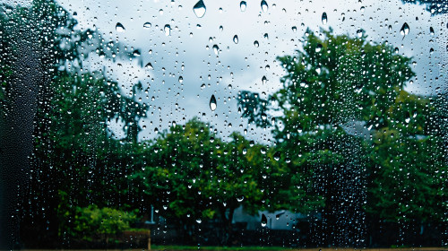 View,From,The,Car,Window,On,A,Rainy,Day