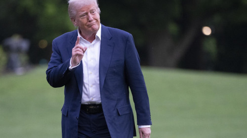 President Trump returns to the White House